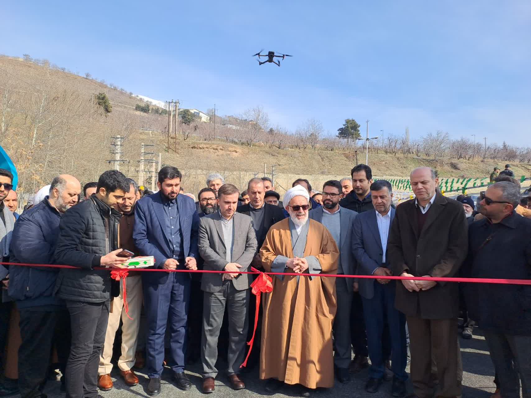 آئین افتتاح پل خروجی شهر لواسان صورت گرفت