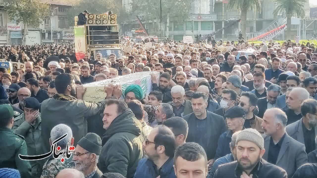 تصاویر تشییع و خاکسپاری لاله های زهرایی در مرکز گلستان