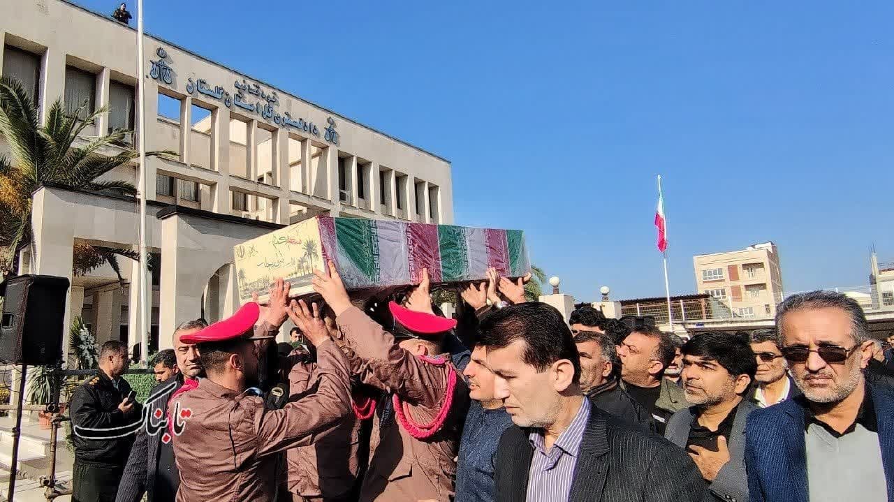 تصاویر تشییع و خاکسپاری لاله های زهرایی در مرکز گلستان