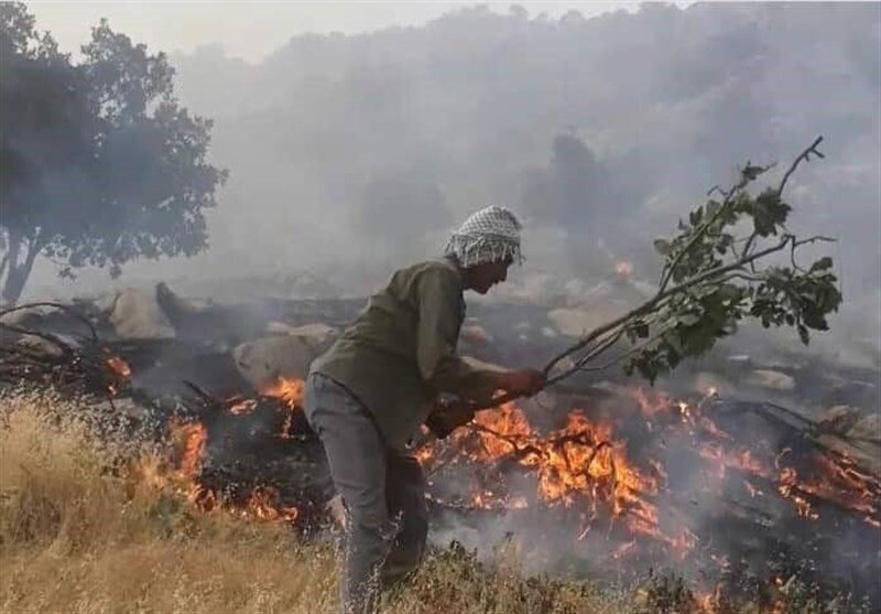 فعالیت ۲۲ تیم واکنش سریع برای مهار حریق در کرمانشاه