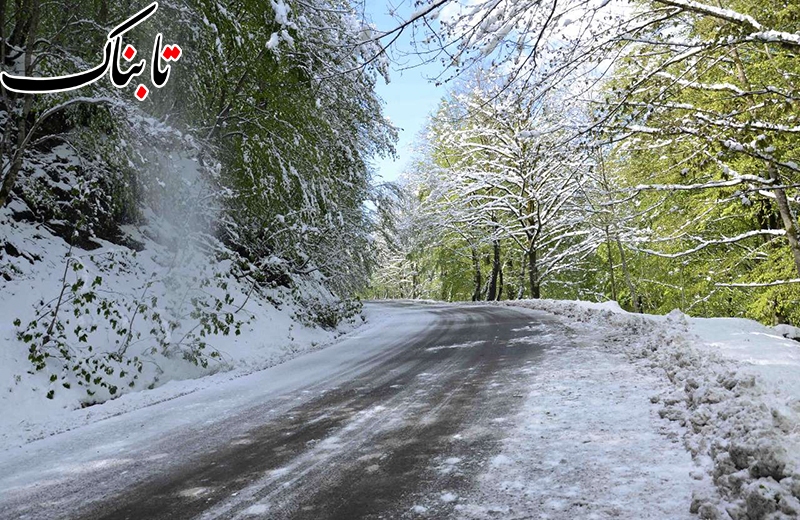 گردنه الماس با برف پاییزی سفید شد + فیلم